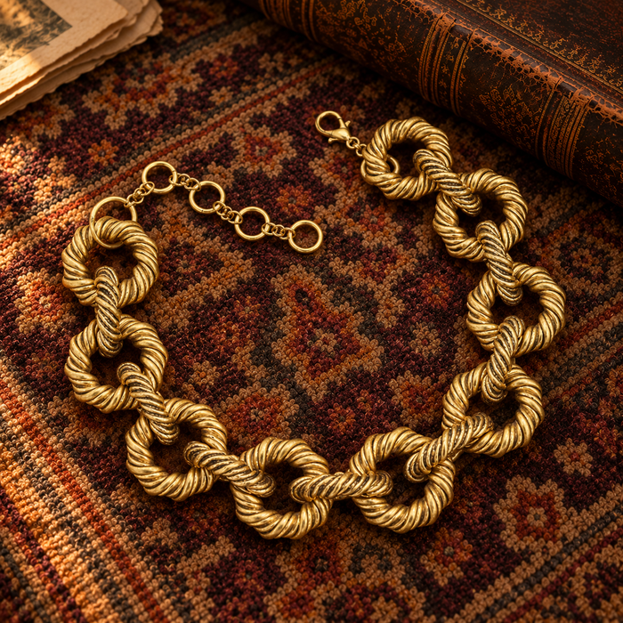Large Gold Link Necklace (FW)