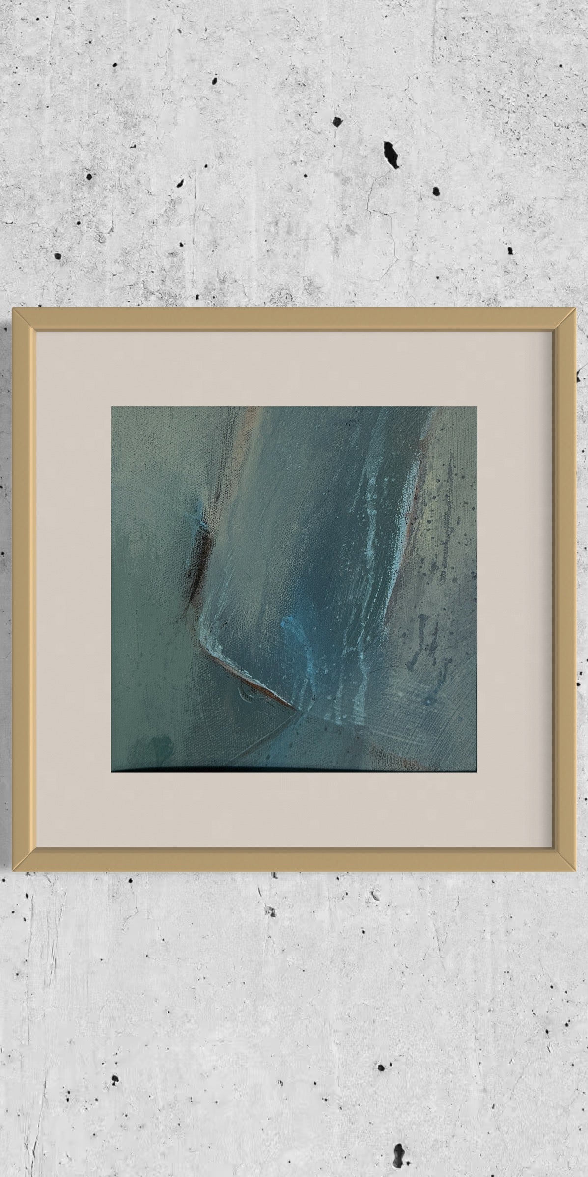 “In the Middle of the Pouring Rain” Original Framed Art