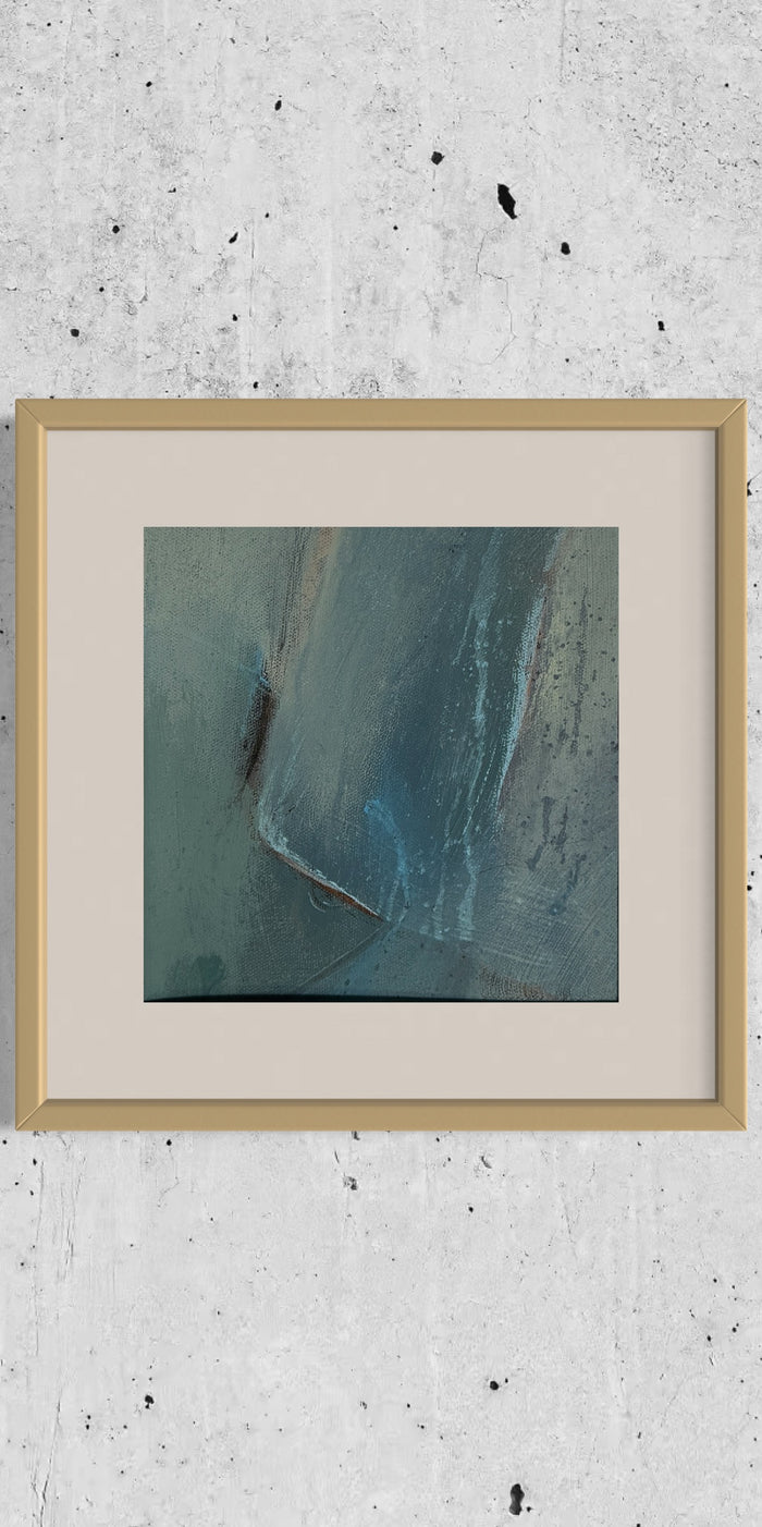 “In the Middle of the Pouring Rain” Original Framed Art