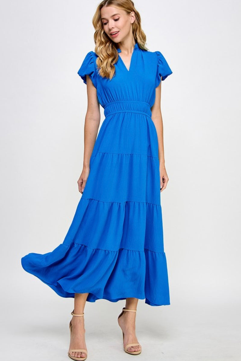 Available in Store! Long Blue Dress