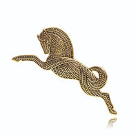 Gold OR Silver Horse Brooch