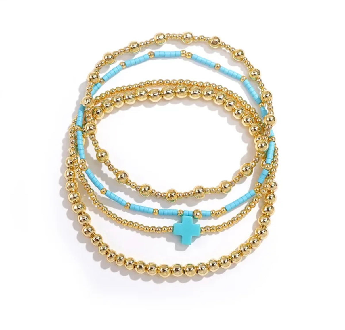 Colorful Set of Beaded Bracelets