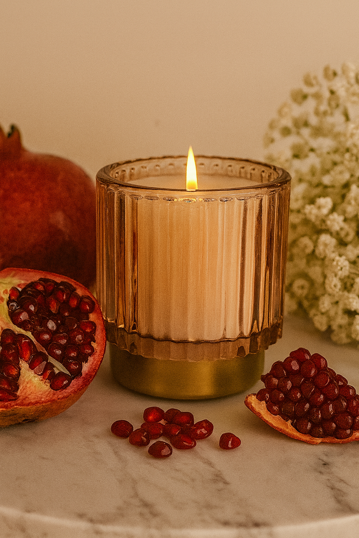 Pomegranate Vanilla – Coconut Apricot Wax Candle (5 oz)