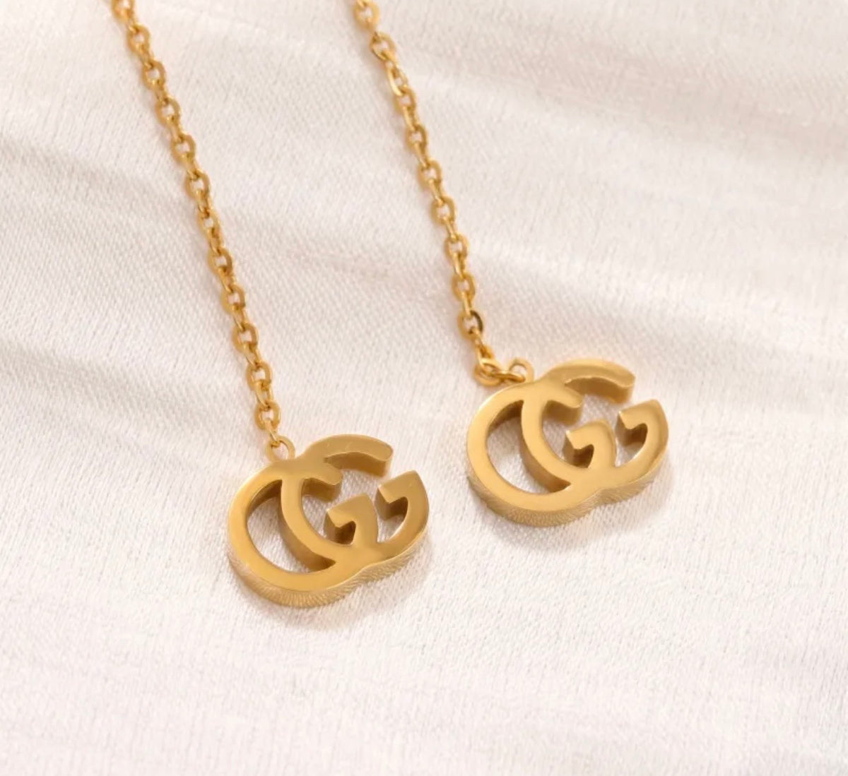 Letter Threader Earrings