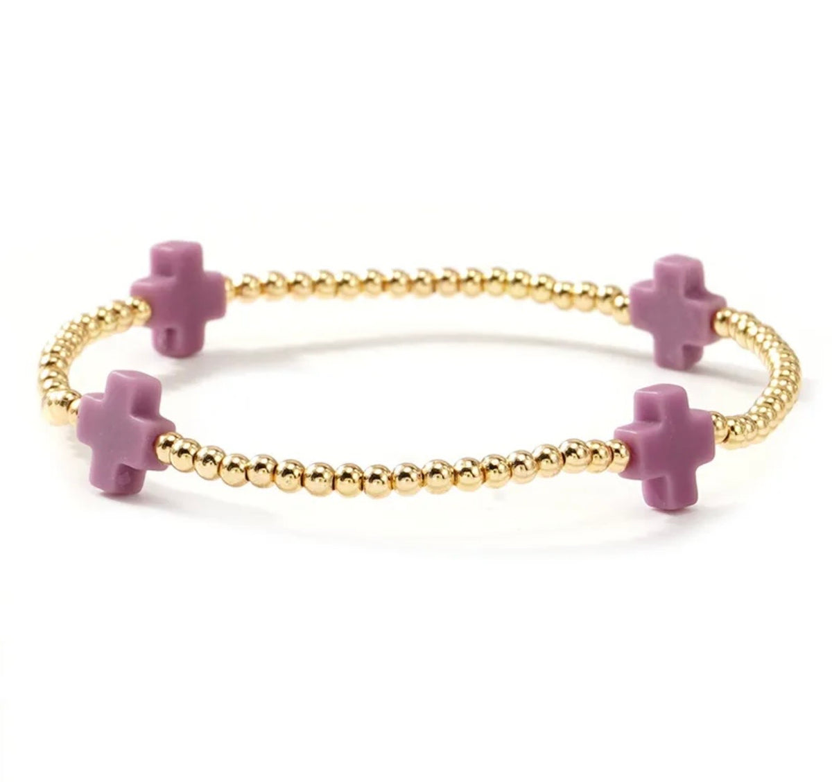 Colorful Cross Beaded Bracelet (FW)