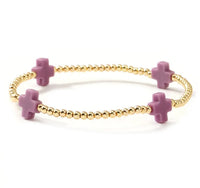 Colorful Cross Beaded Bracelet (FW)