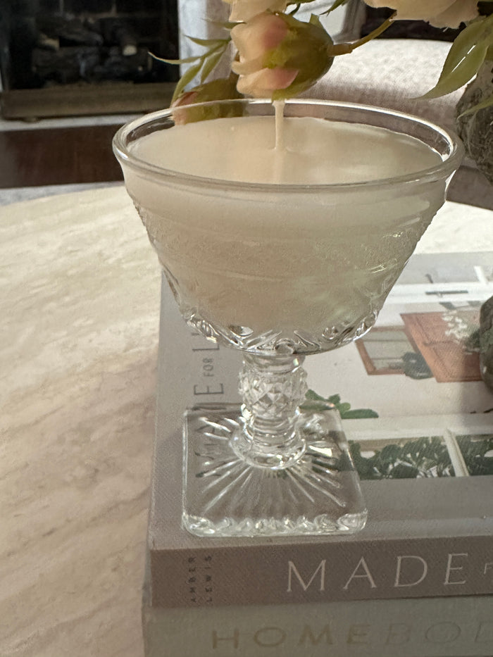 Old Soul Candle Co. Dessert Dish Candle: Sugar & Chardonnay