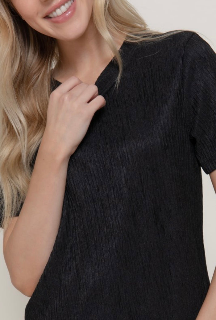 Black Short Sleeve Set