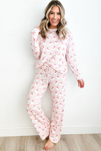 *WEBSITE EXCLUSIVE* Pink Santa Pajamas