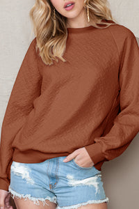 *WEBSITE EXCLUSIVE* Ava Textured Pullover Sweatshirt