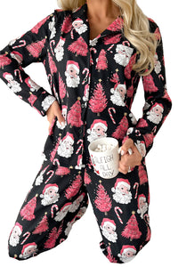 *WEBSITE EXCLUSIVE* Black Christmas Santa Pajamas