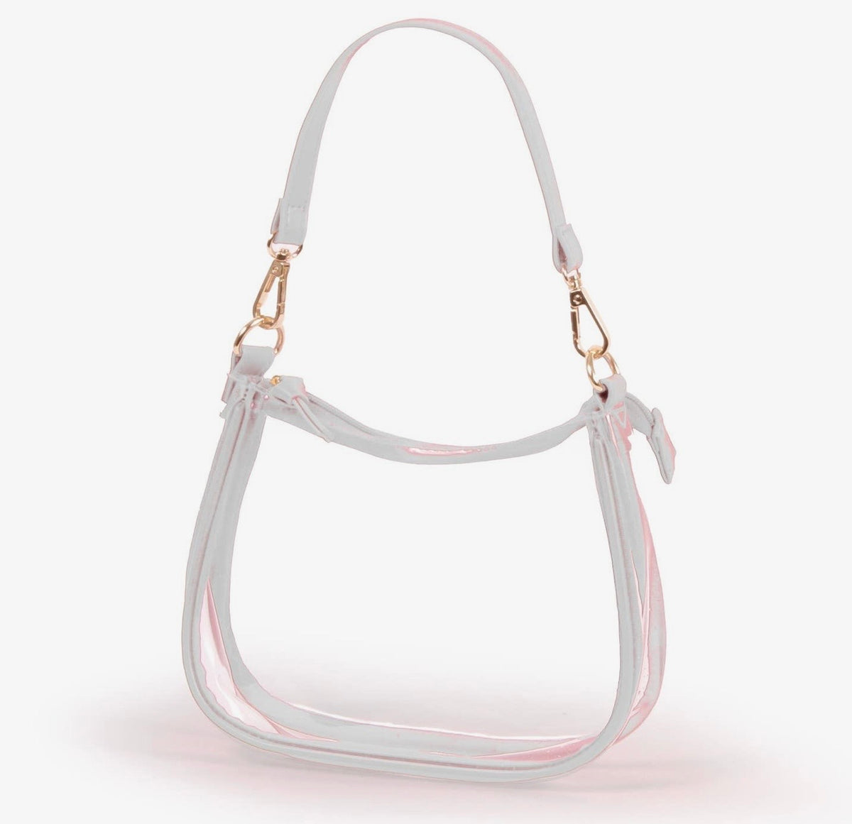 Clear Purse with White Trim