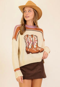 Cowboy Boots Sweater