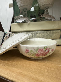 Porcelain Dish Candle: Vanity