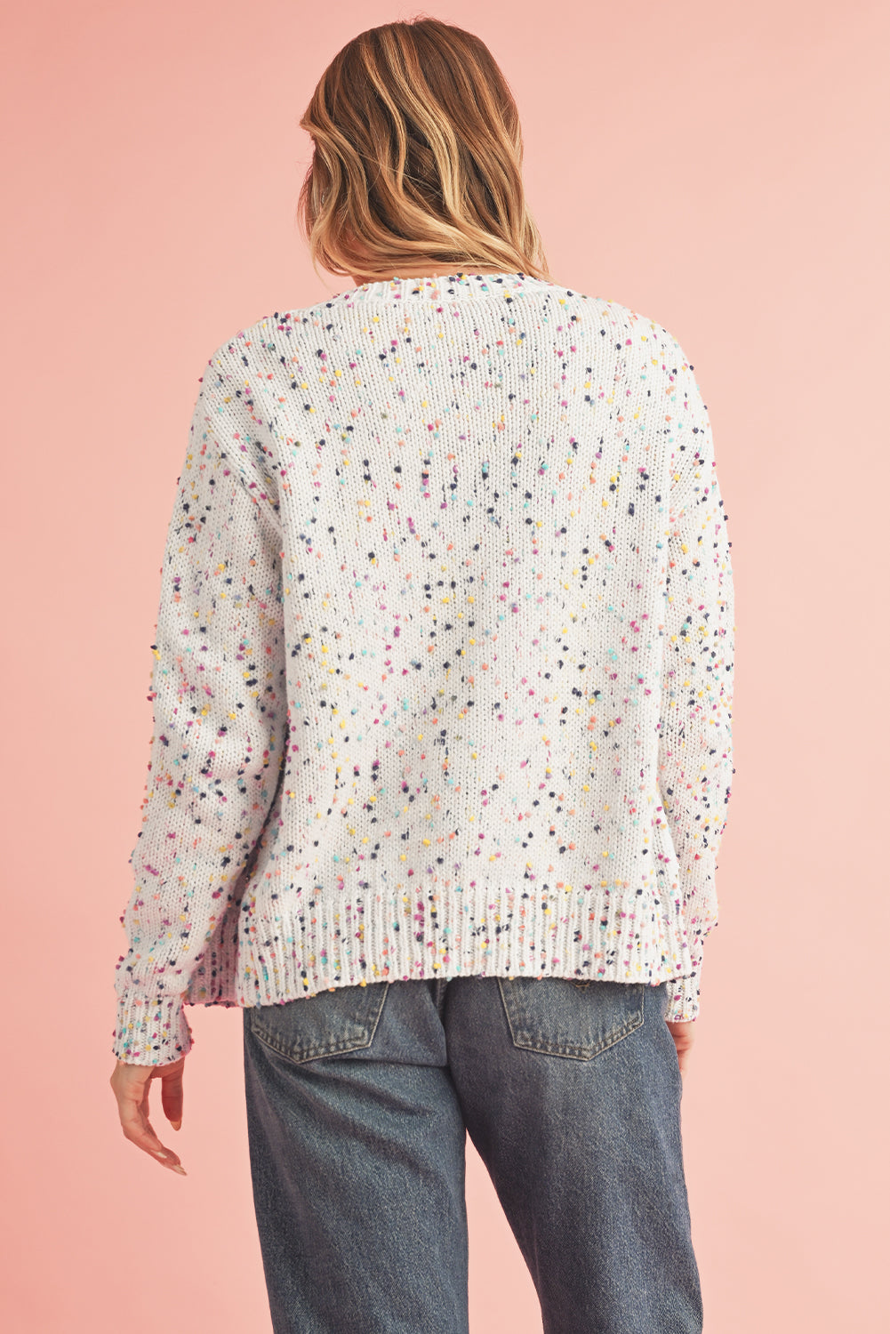 *WEBSITE EXCLUSIVE*  Sabrina Confetti Knit Cropped Cardigan