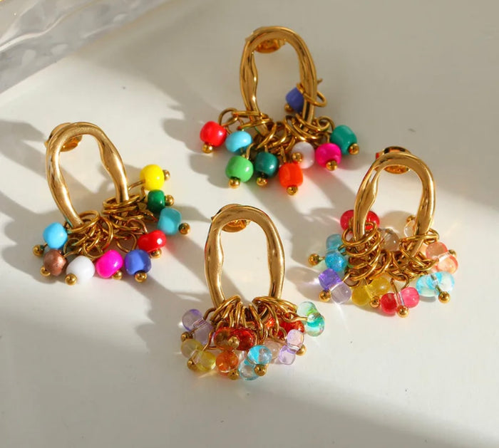 Bead Cluster Earrings (FW)