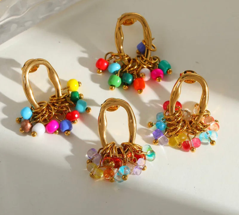 Bead Cluster Earrings (FW)