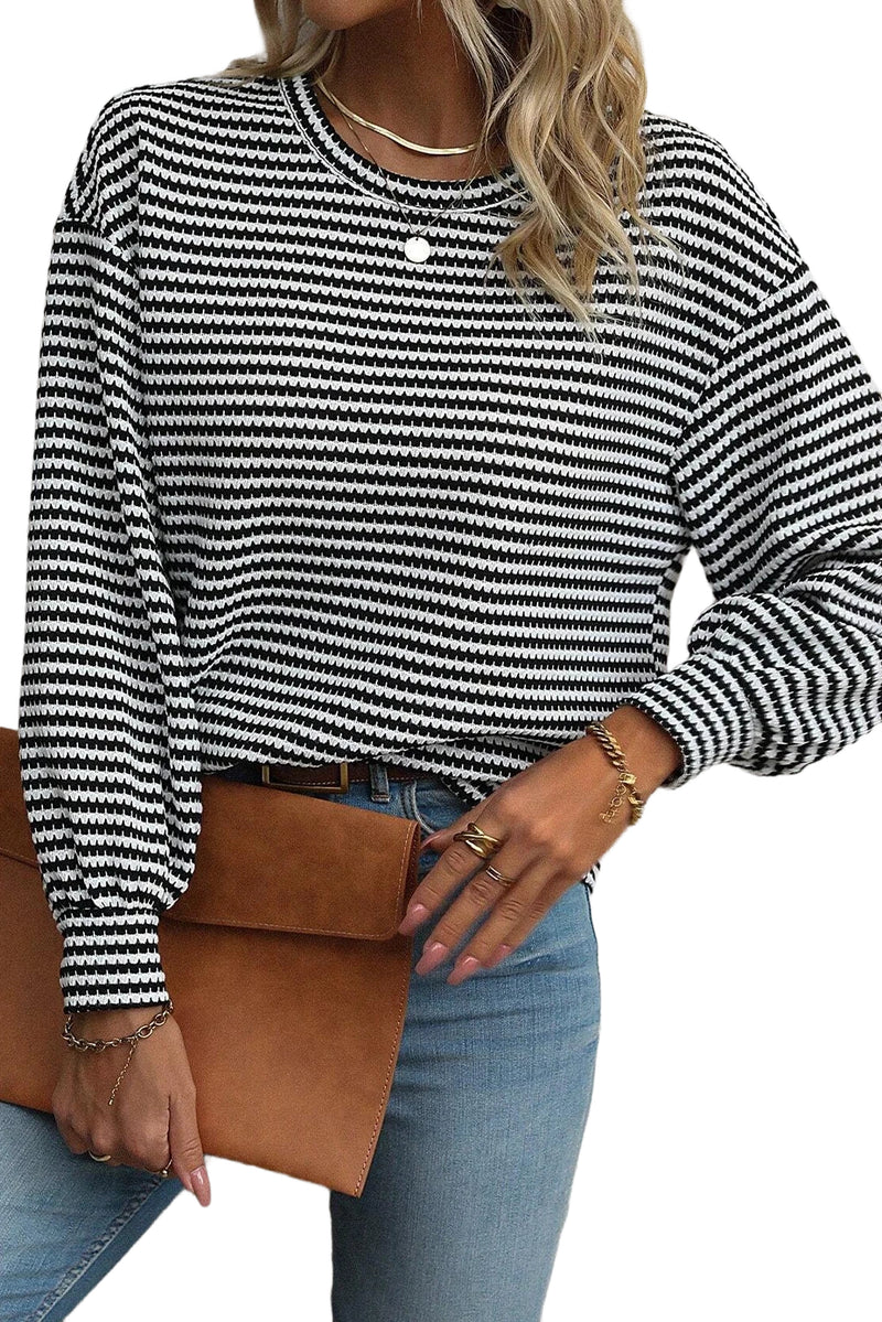 *WEBSITE EXCLUSIVE* Striped Long Sleeve Top