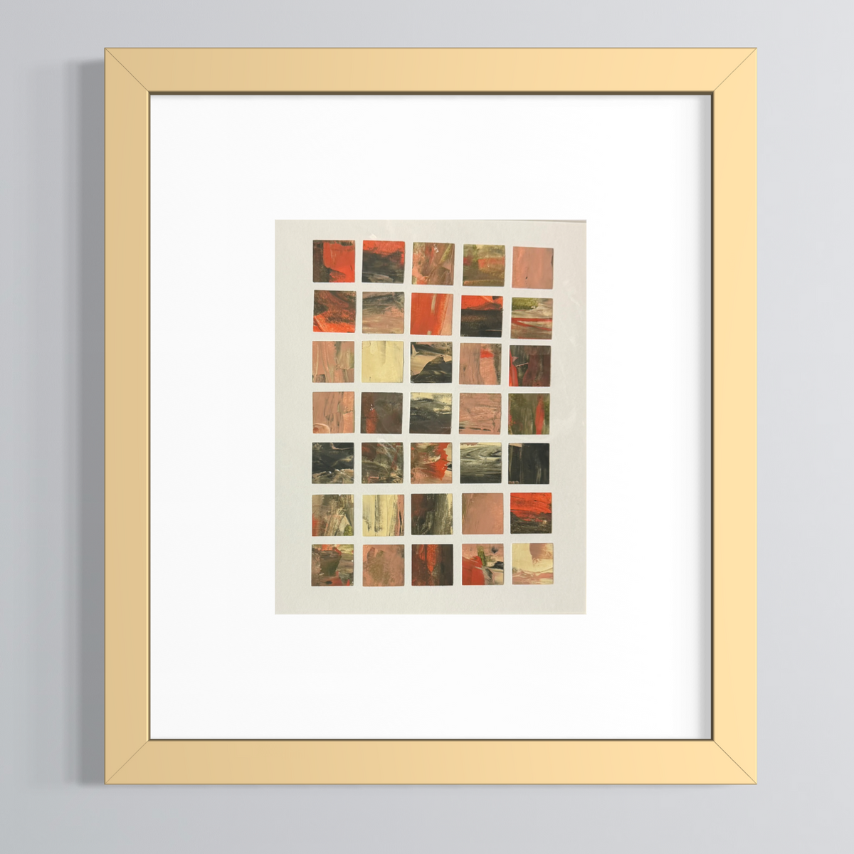 Hand Painted Paper Collage #4