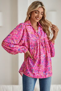 *WEBSITE EXCLUSIVE*  Print  Babydoll Blouse