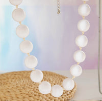 Muted Color Big Bead Necklace