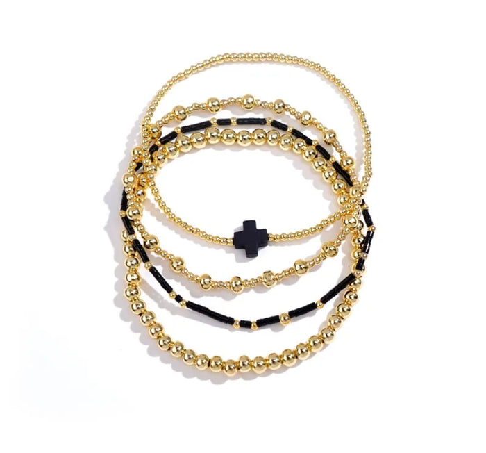 Colorful Set of Beaded Bracelets
