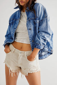 *WEBSITE EXCLUSIVE* Emma Oversized Pocketed Denim Jacket