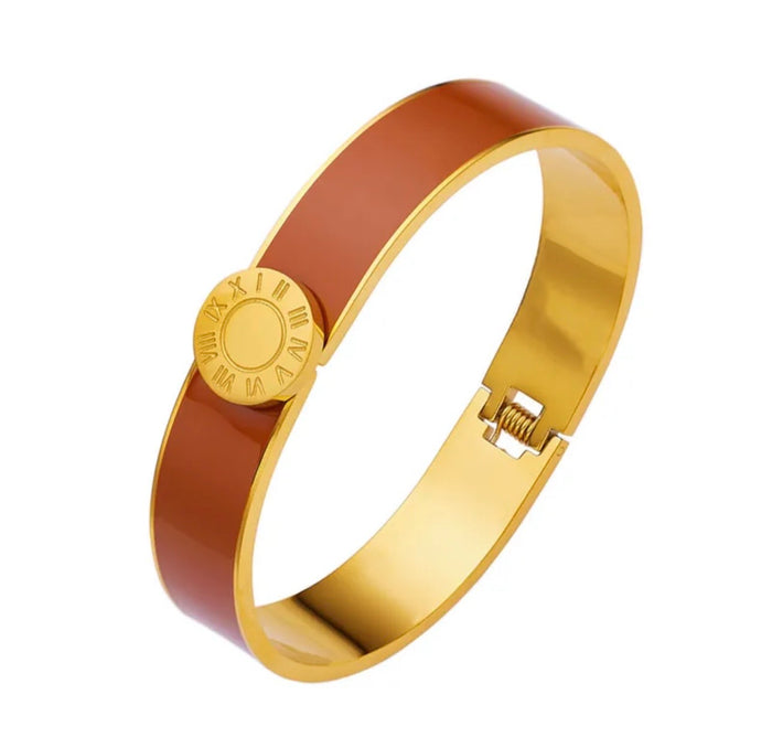 Caramel Roman Numeral Bracelet