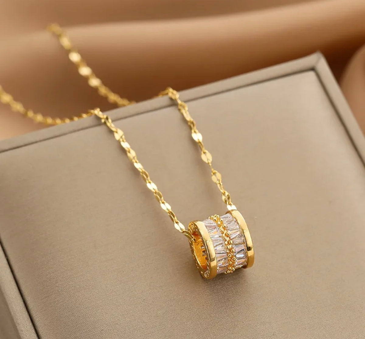 Small Barrel Necklace (FW)