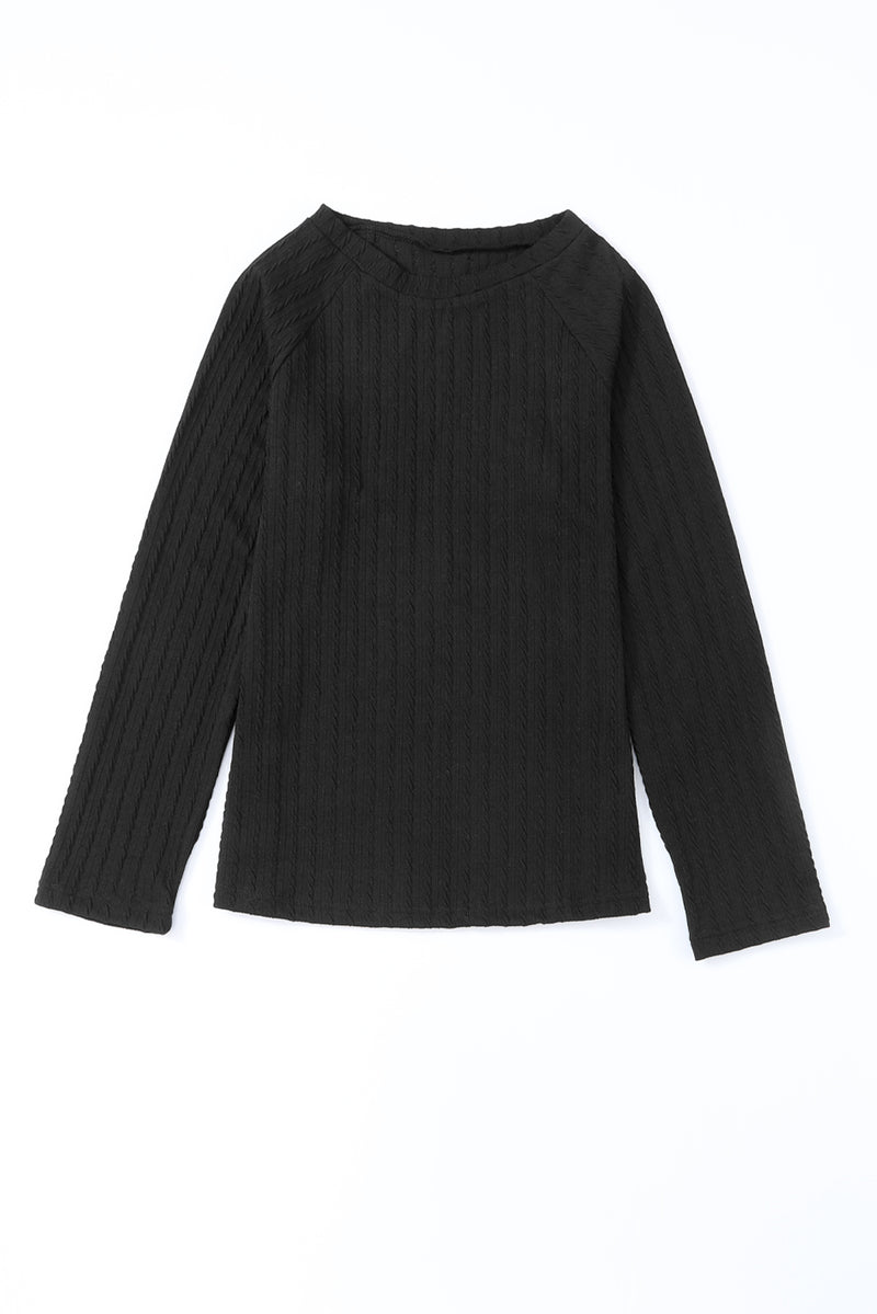 *WEBSITE EXCLUSIVE* Textured Knit Long Sleeve Top