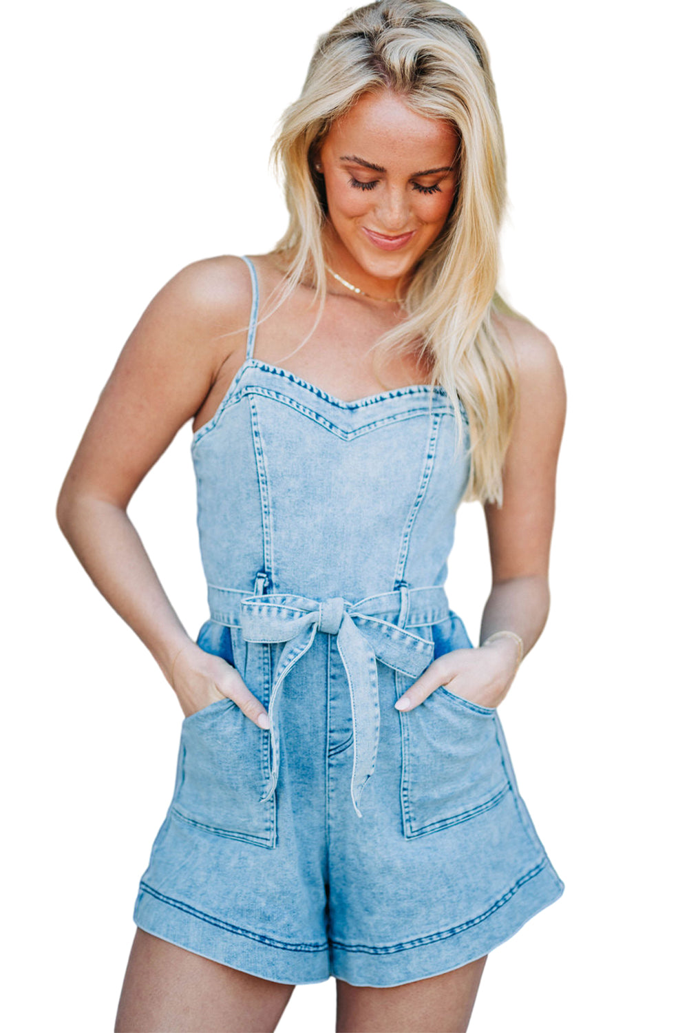 *WEBSITE EXCLUSIVE* Denim Romper