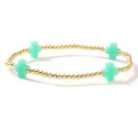 Colorful Cross Beaded Bracelet (FW)