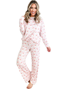 *WEBSITE EXCLUSIVE* Pink Santa Pajamas