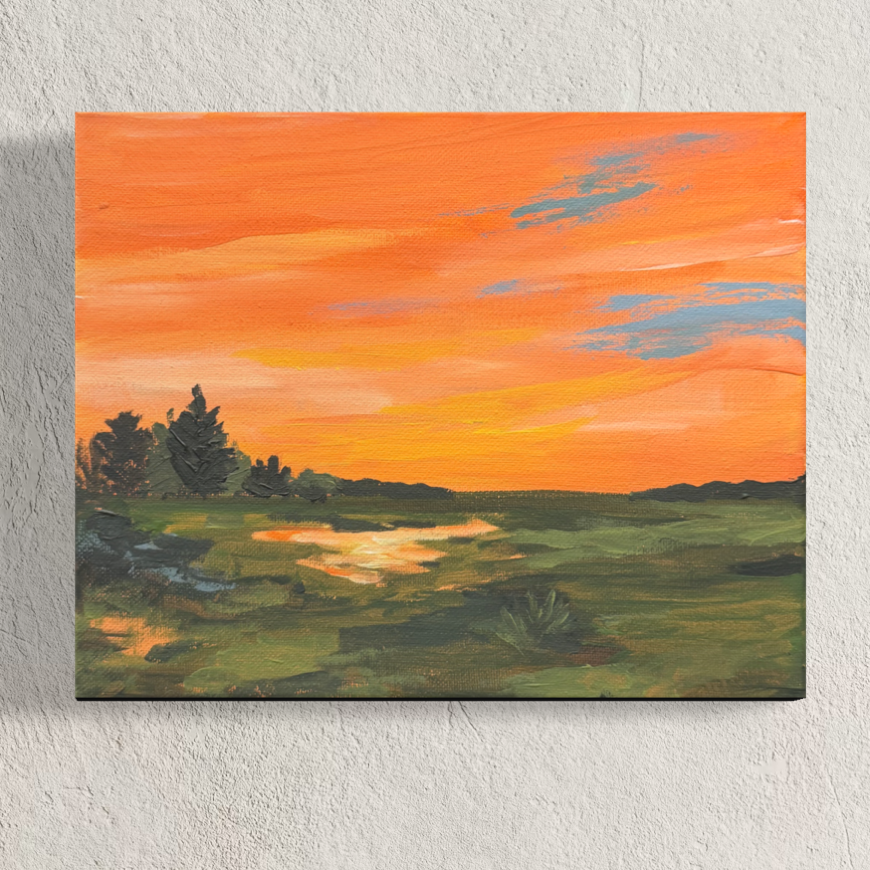 “God’s Preheating the Oven” Original Painting