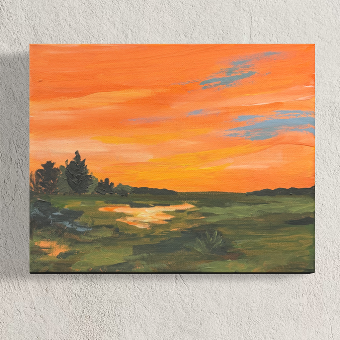 “God’s Preheating the Oven” Original Painting