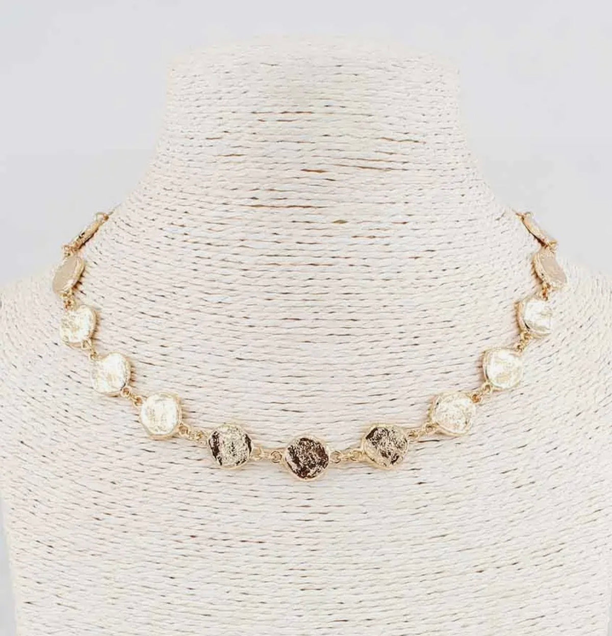 Gold Disc Necklace