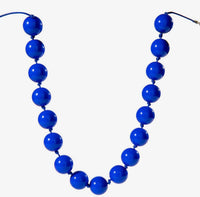 Muted Color Big Bead Necklace