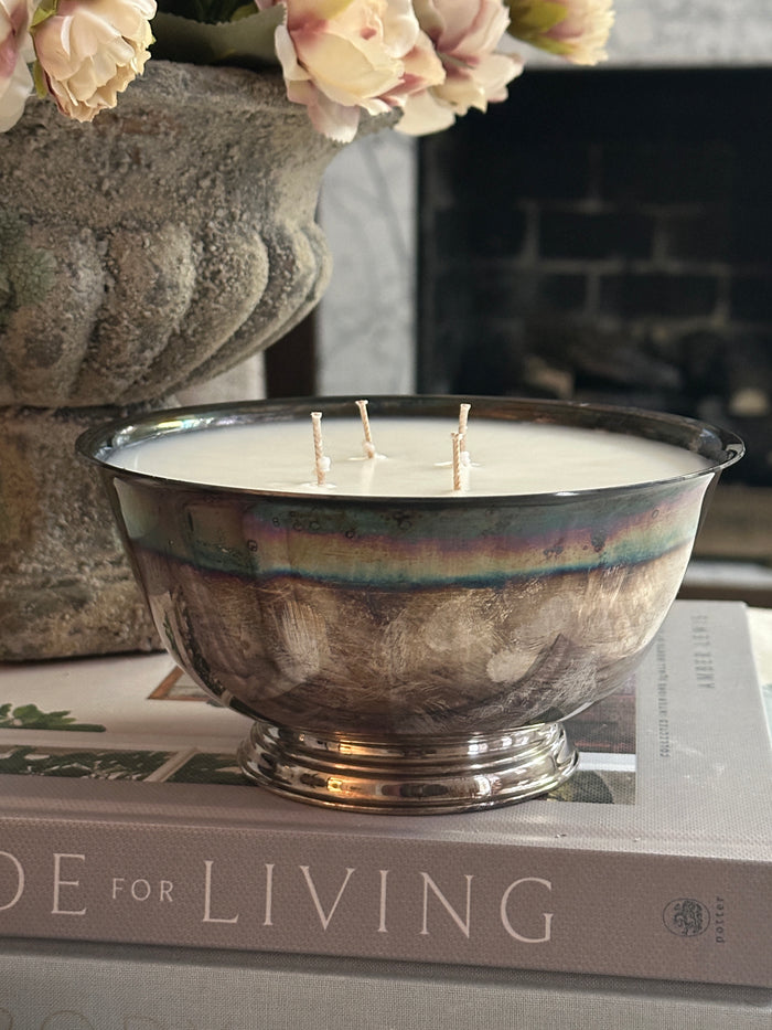 Old Soul Candle Co. Silver Plated Bowl Candle: Sol De Janeiro 68