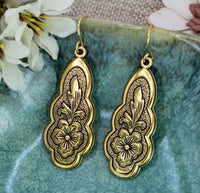 Silver or Gold Vintage Look Earrings