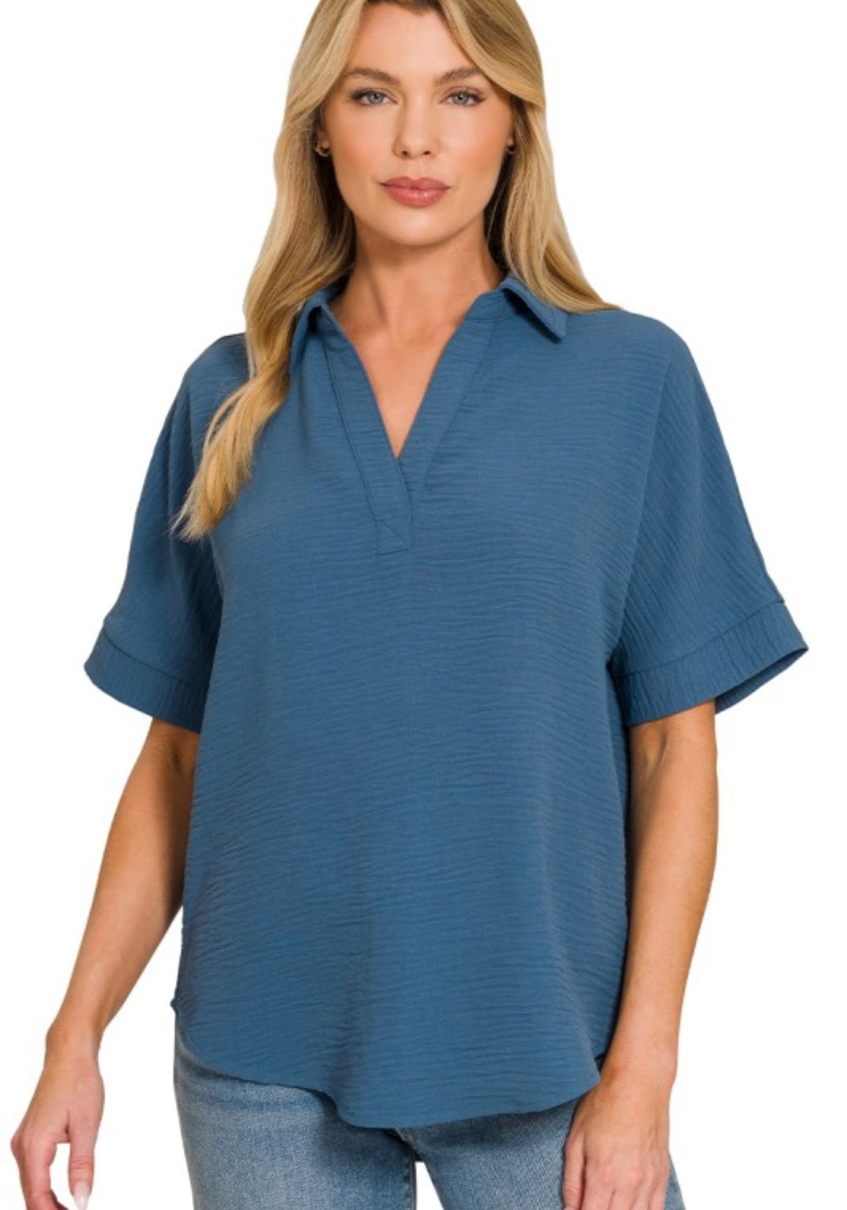 Dusty Blue Airflow Top