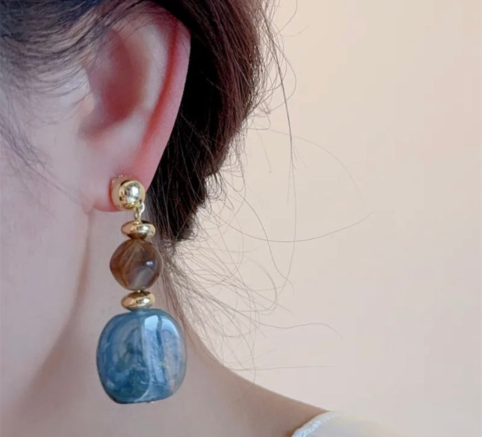 Faux Stone Earrings (FW)