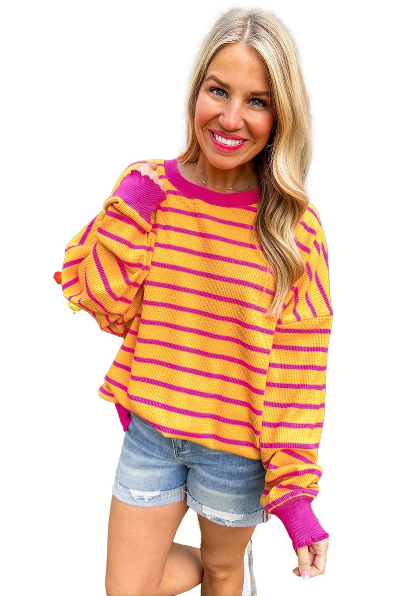 *WEBSITE EXCLUSIVE* Birdie Stripe Loose Sweater