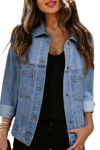 *WEBSITE EXCLUSIVE* Emma Oversized Pocketed Denim Jacket