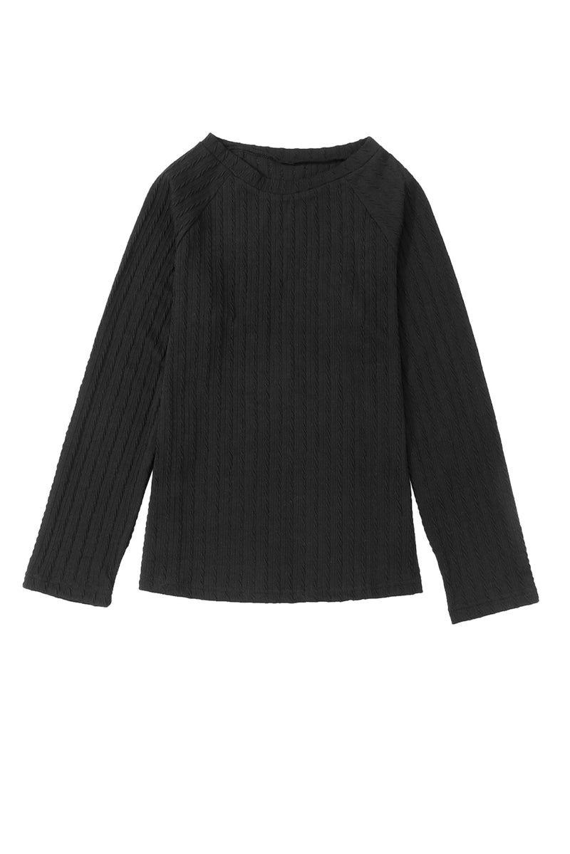 *WEBSITE EXCLUSIVE* Textured Knit Long Sleeve Top