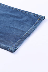 *WEBSITE EXCLUSIVE* Carly Dark Blue Slouchy Pocket Casual Wide Leg Jeans