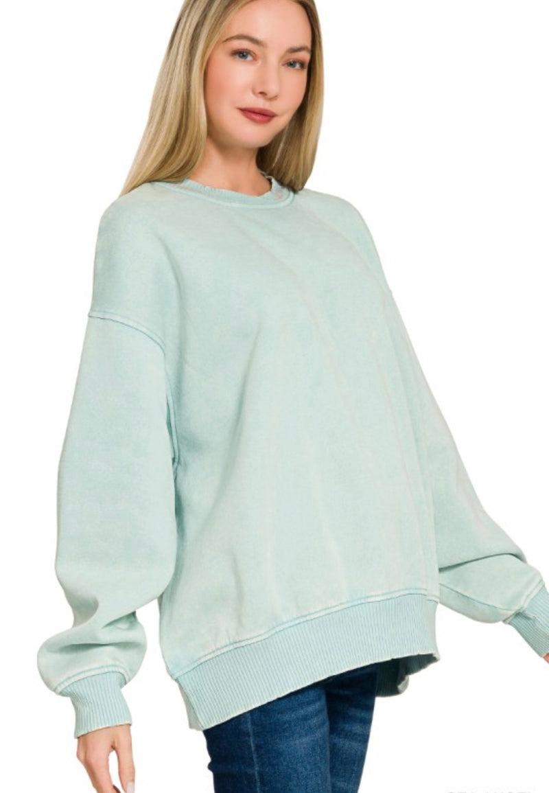 Mint Fleece Sweatshirt