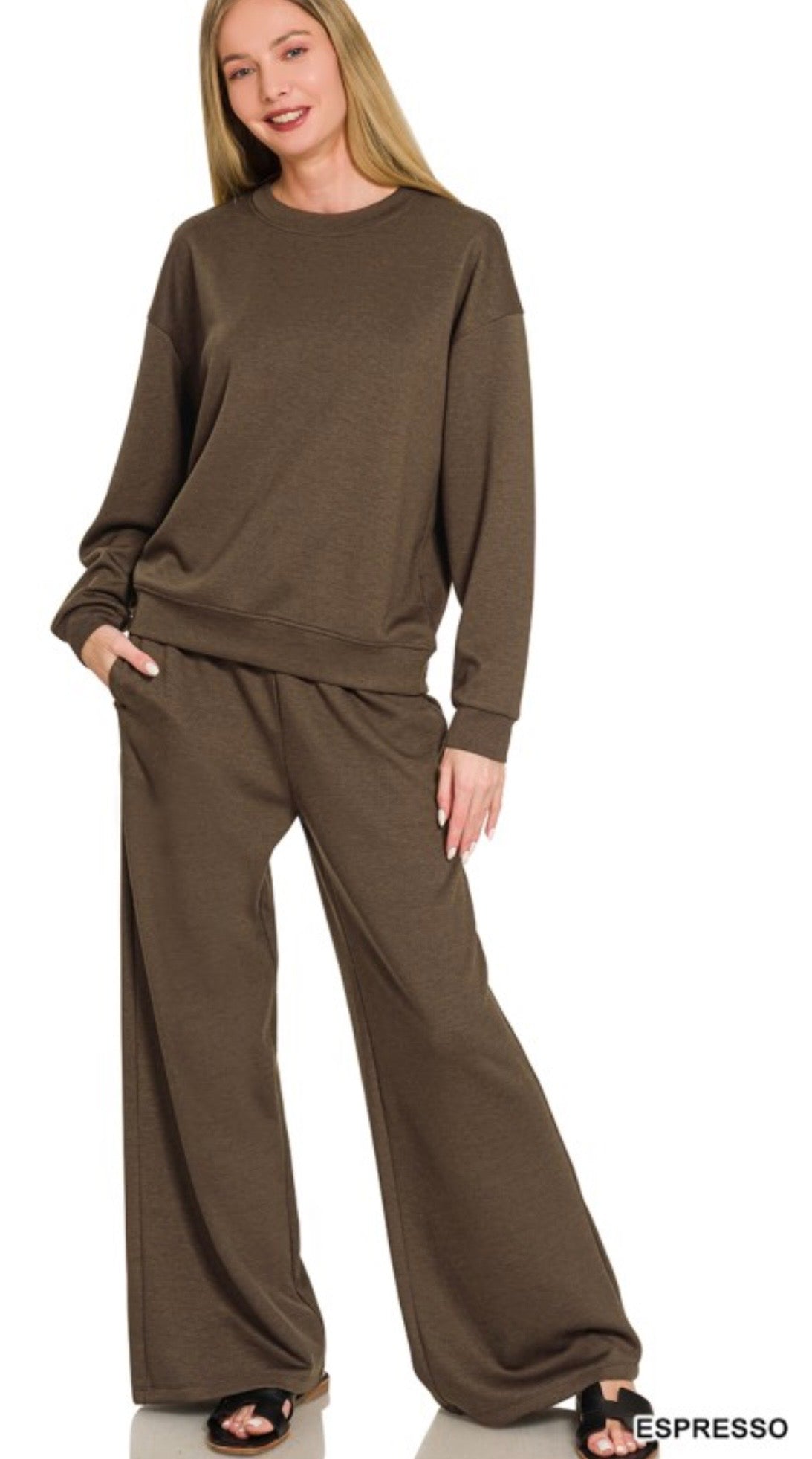 Espresso Scuba Fabric Set
