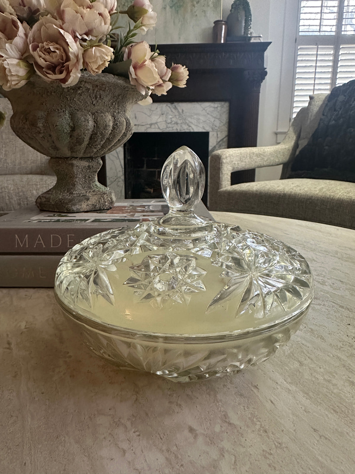 Old Soul Candle Co. Candy Dish Candle: Tupelo Honey