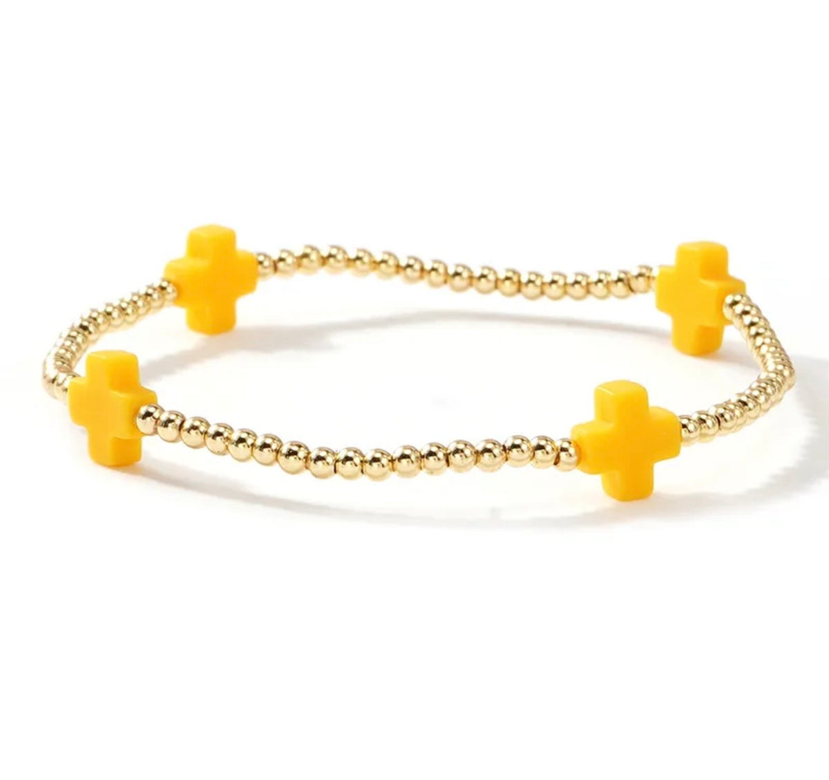 Colorful Cross Beaded Bracelet (FW)