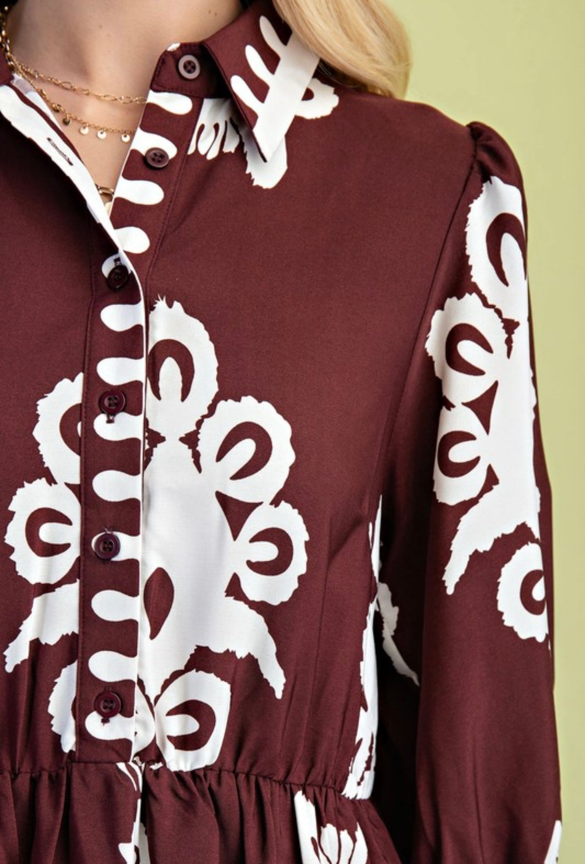 Burgundy Midi Dress